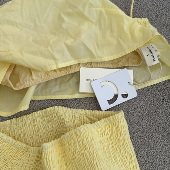 Brand New Shirred Waist Split Thigh Skirt Set - Picture 5 of 5